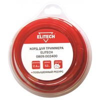 Леска (корд) для триммера ELITECH 0809.005800 (арт. 182220)