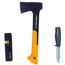 Набор: Универсальный топор Х7 + точилка для топоров и ножей + нож К40 Fiskars 1059024