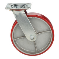 Колесо полиуретановое Стелла-техник 1043-200 поворотное, диаметр 200 мм, грузоподъемность 460 кг (1043-200)