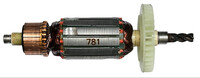 Якорь для ИНТЕРС Д-530 (L-144 мм. пакет d-32 мм. коллектор d-25 мм. 4 зуб. вправо)