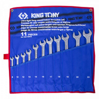 Набор комбинированных удлиненных ключей, 8-24 мм, 11 предметов KING TONY 12A1MRN