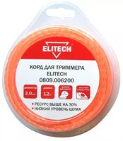 Леска (корд) для триммера ELITECH 0809.006000 (арт. 182222)