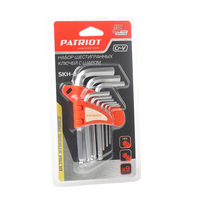 Набор ключей PATRIOT SKH-9, шестигранные с шаром,1,5-10мм, CRV, 9 шт PATRIOT арт. 350002003