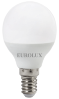 Лампа светодиодная LL-E-G45-7W-230-2,7K-E14 (шар, 7Вт, тепл., Е14) в коробке 10 шт. Eurolux, арт. 900/76/2/5