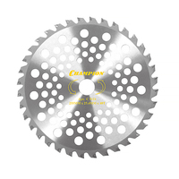 Нож с зубцами из твердого сплава C5121 CHAMPION Anti-kick 40/255/25,4 (SRM-330ES/SRM-350ES,4605)