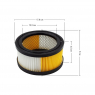 Фильтр HEPA для пылесосов Karcher WD 4.200, WD 5.200, Karcher WD 5.300, WD 5.500, WD 5.600, синтетика/бумага, арт. HMF96
