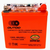 Аккумулятор Rezer OUTDO 12N5L-BS iGEL (12B, 5А/ч, гелевый, обратная полярн.) 75641