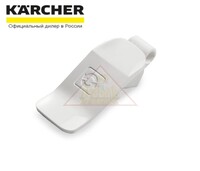 Фиксатор для кабеля (крючок) в сборе нижний для пылесосов Karcher серии VC 5 Premium (в бело-сером корпусе) (4.195-260.3)