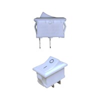 Переключатель KCD1-116/2P белый (359 б) 6A 250V 10A 125V, арт. 359б