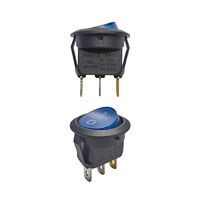 Переключатель KCD1-204/3P синий (363с) 6A 250V 10A 125V, арт. 363с