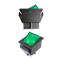 Переключатель KCD4-101/4PN зеленый (355з) 16A 250V 20A 125V, арт. 355з