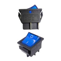 Переключатель KCD4-101/4PN синий (355с) 16A 250V 20A 125V, арт. 355с