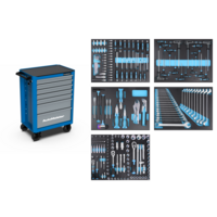 Инструментальная тележка AutoMeister TM1B7N-218 + набор инструмента 218шт. T15218E 79483