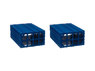 Пластиковый короб Стелла-техник С-510-2К, синий-прозрачный , 260х364х150мм, комплект 2 штуки