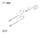 Струйная труба для мойки высокого давления Bosch AQUATAK 160 PRO X (арт. F016F03545)