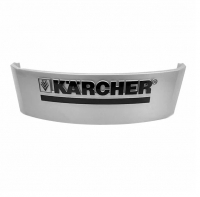 Серебристая декоративная накладка (крышка) с логотипом Karcher на аппараты K3-K5 с дизайном корпуса X-серии (9.001-766.0)