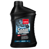 Синтетическое моторное масло AEG Snowmobile 2T для снегоходов Jaso FD 1 литр, 33408