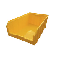 Пластиковый ящик Стелла-техник V-4-желтый 502х305х184мм, 20 литров