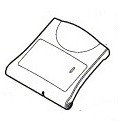 Защитная крышка травосборника для газонокосилки Bosch Rotak 320 (арт. F016L65236)