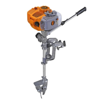 Рукоятка газа для лодочного мотора Carver MHT-3D в сборе с тросом (мото), 01.018.00036