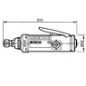 Прямая пневматическая шлифмашина Bosch 400 Вт Professional, 0607261102
