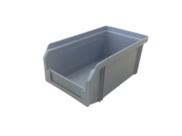Пластиковый ящик Стелла-техник V-1-серый 172х102х75мм, 1 литр